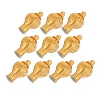GALPADA 20 Tapones Decorativos de Plástico Dorado para Extremos de Barra de Cortina Romana Diámetro 26-28 MM Estilo Vintage Clásico Kit de 20 Unidades para Decoración y Protección