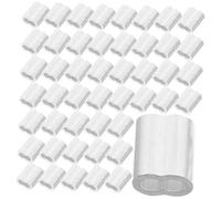 GALPADA 200 piezas Abrazaderas Doble de Aluminio para Cables Manguitos de Presión para Cuerda Seguridad Fijación Resistente para Uso Diario Plata