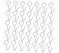 GALPADA 200 Piezas accesorios interiores de automóviles colgador anzuelos fundas para coches asientos ganchos para colgar accesorios para automóviles car rear seat hook Silver