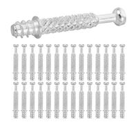 GALPADA 200 Tornillos de Leva para Muebles Conector de Bloqueo de Aleación de Zinc, Estructura de Varilla Piña 2en1 para Ensamblaje y Desmontaje Fácil en Proyectos DIY