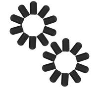 GALPADA 20piezas Funda para Baquetas Negras de Silicona Amortiguadores de Práctica Silenciosos para Batería Accesorios de Sordina para Percusión Interiores