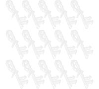 GALPADA 24 Piezas Clips para Cenefa de Persiana ABS Invisibles | Construcción Transparente, Repuesto para Cabezal de Persiana y Cortinas, Hogar o Alquiler