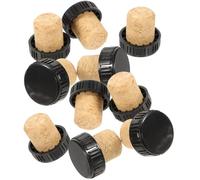 GALPADA 24 Tapones de Vino a Granel en Forma de T Sello Hermético, Madera y Plástico, Ideales para Botellas de Vino, Prácticos para Almacenar
