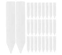 GALPADA 240 Etiquetas para Plantas de Plástico Impermeables Base Puntiaguda para Jardín y Huerto, Diseño en Espacio, Color Blanco, Ideales para Marcadores de Plantas