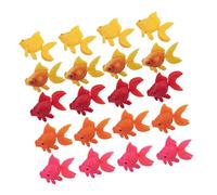 GALPADA 25 Piezas Peces Artificiales para Acuario Decoración de Tanque de Plástico Resistente la Decoloración Estatuas Flotantes Ornamentos Realistas para Acuarios y Jardines Acuáticos
