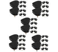 GALPADA 25pares Heart-shaped Heel Replacement Tips for High Heels and Wear-resistant Shoe Repair Accessories