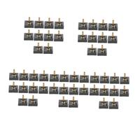 GALPADA 25pares Heel Replacement Tips Caps for Square Shaped High Heels Durable and Practical for Shoe Repair