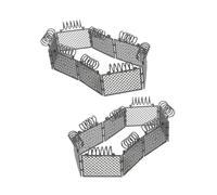 GALPADA 2juegos Cerca De Granja Miniatura De Plástico Abs para Animales Valla De Seguridad para Bloques De Construcción Corral De Juguete para Escenas De Granja