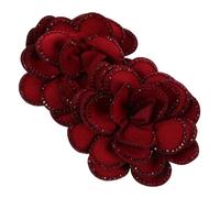 GALPADA 2par Clips de Flores para Zapatos Hebillas Desmontables Flores de Gemas de Imitación Joyas Brillantes para Decoración de Novias Bodas Graduaciones y Fiestas