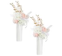 GALPADA 2piezas Abrazaderas para Sujetar Cortinas con Flores Artificiales Estilo Rústico Decoración Versátil para Bodas Hogar y Jardín Diseño Elegante y Funcional para Sala y Dormitorio