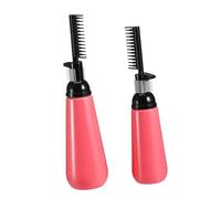 GALPADA 2piezas Botellas Plásticas Para Tinte Aplicadores Peines Raíz Teñir Cabello Salones Fiestas Disfraces