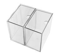 GALPADA 2piezas Caja De Almacenamiento De Cosméticos Transparente Organizador Para Toallas Faciales Con Cajones Para Baño y Tocador Para Cuidado y Maquillaje