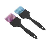 GALPADA 2piezas Cepillo Cuidado del Cabello Pincel para Teñir el Cabello Aplicador de Tinte de Mango Corto para Uso Salón y Doméstico Color Negro Cerdas de Calidad para Mujeres