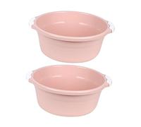 GALPADA 2piezas Lavabos De Plástico Cubo De Moda Para Baño Lavabo Doméstico Grande Clásico Duradero y Práctico Antideslizante