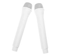 GALPADA 2piezas Micrófono De Mano Artificial Accesorio De Micrófono Falso Para Simulado Para Rol Casa o Fiestas Infantiles