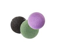 GALPADA 3 Esponjas Redondas Naturales Eliminan Impurezas para Lavado Facial y Previenen Puntos Negros Esponjas Veganas para Tez Sensible