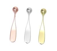 GALPADA 3 piezas Aplicador de Crema para Ojos Espátula de Metal para Cosméticos Herramienta de Masaje Facial para Cuidado y Aplicación de Lociones