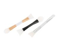 GALPADA 3 piezas Cepillo de Mascarilla Facial Doble Extremo de Silicona Aplicador para Mascarillas DIY de Colores Surtidos Ligero y Portátil para Uso Diario y Viajes