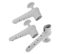 GALPADA 3 piezas Cubiertas de Manija de Puerta de Silicona Gris con Ventosa de Protector Anticolisión y Antiestático para Hogar y Oficina Instalación y