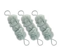 GALPADA 3 Piezas Esponja de Ducha Esponja Corporal Larga Pe y Poliéster, Portátil, Higiénica y Espumosa, para Baño y Ducha, para Limpiar la Espalda