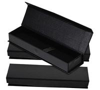 GALPADA 3 Piezas Estuche para Bolígrafos Negro Funda Rígida para Pluma Fuente Caja Decorativa para Escritura y Embalaje de Bolígrafos para Ocasiones Especiales
