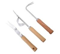 GALPADA 3 Piezas Herramientas de Deshierbe Inoxidable para Jardinería Extractor de Malezas Ergonómico para y Parques