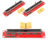 GALPADA 3 Piezas Módulo para Plataformas de Microordenador Diseño Metálico Ligero de Potenciómetro Deslizante Salida Dual Analógica y Rendimiento Estable para Bloque Electrónico