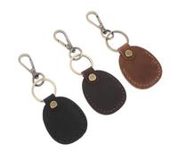 GALPADA 3 Piezas Portatarjetas Vintage de PU para Mujer Llavero Resistente y Seguro para Tarjetas de Acceso NFC Oficinas Colegios y Comunidades