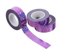 GALPADA 3 Rollos Cinta Adhesiva de Tela Holográfica Multiusos con Fuerte Adhesivo para Decoración y Reparaciones Resistente Desgarros y Fácil de Usar para Superficies Metálicas Tela y