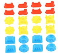 GALPADA 30 Piezas Kit de Moldes para Castillos de Arena Infantiles de Plástico Grueso para Jugar Playa y Arena Colores Aleatorios para Niñas Uso Interior y Exterior Color Color Aleatorio