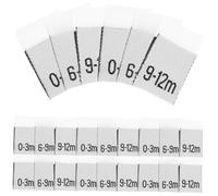 GALPADA 300 Piezas Etiquetas Mensuales para Ropa de Niña Etiquetas para Ropa Niña Organizador de Tallas para Recién Nacidos Meses para Prendas Infantiles