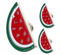 GALPADA 3piezas Broches De Sandía Broches De Metal Para Vestidos Accesorios De Moda Divertidos