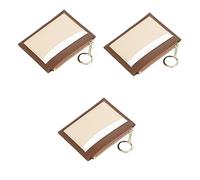 GALPADA 3piezas Cartera De Mujer Zipper y Diseño Splice Pequeña y Práctica Multi Compartimentos para Monedas y Tarjetas Color Marrón