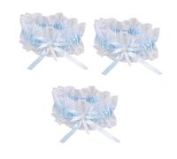 GALPADA 3piezas Liga De Novia De Encaje Elástico Para Accesorio De Boda Elegante Para Resaltar La Figura Novia Su Gran Día