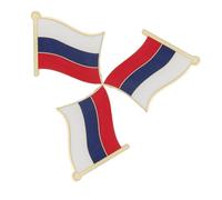 GALPADA 3piezas Pin De Solapa Bandera Rusa Insignia Metálica De Broches Patrióticos Para Eventos Escolares Pins Bandera Ondeando Para Solapa