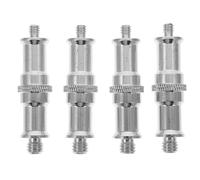 GALPADA 4 Adaptadores de Tornillo para Cámara y Soporte de Luz, Convertidores de 1/4 a 3/8, Acero Inoxidable, Compactos para Video E Entrevista
