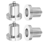 GALPADA 4 Almohadillas de Aluminio para Gato Hidráulico Antideslizantes Adaptador para Elevador de Coches Almohadilla para Punto de Elevación Protección de Suelo y Carrocería Uso en