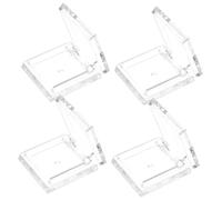 GALPADA 4 Cajas De Sombras De Ojos Vacías Cuadradas Para Sombras De Ojos Cosméticas Mini Paletas De Maquillaje Rellenables Vacías De Plástico Transparente