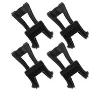 GALPADA 4 Calapiés para Pedales de Bicicleta de Plástico Negro Instalación Fácil y Sujeción Segura para Ciclismo Indoor y Bicicletas Estáticas
