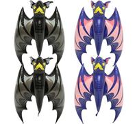 GALPADA 4 Globos de Aluminio Resistentes y No Fáciles de Romper Forma de Murciélago para Decoración de Halloween Ideales para Fiestas y Casas Embrujadas