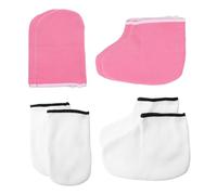GALPADA 4 Pares Mascarilla Para Manos y Pies De Guantes De Spa Para Manos Cubrepiés De Cera Para Baño Para Cuidado De y Pies