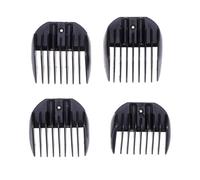 GALPADA 4 Peines Guía para Cortadora de Pelo Profesional Abs Negro, Accesorios de Barbería para Peluqueros, Ajuste Estándar y Uso en Peluquería y Grooming Color Aleatorio