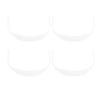GALPADA 4 Piezas Cordones Elásticos de Silicona, 24,8 CM | Blanco Transparente, Estilo Invisible Limpio y Moderno, Uso Exterior Invernal, Fácil Limpieza y Ajuste Antideslizante