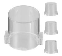 GALPADA 4 Piezas Cubierta Protectora para Botón de Interruptor de Emergencia PC Fácil de Usar Protección contra Polvo para Interruptores de Botón en Entornos Industriales