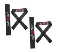 GALPADA 4 Piezas Diademas de Karate Japonesas Bandanas para Elástico para Adultos