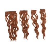 GALPADA 4 piezas Extensiones Clip Invisibles Rizadas Postizos Ligeros y Cómodos para Mujer Cabello Ondulado Natural sin Molestias ni Peso Look Voluminoso y Moderno