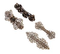 GALPADA 4 Piezas Horquilla De La Vendimia Tocado De La Vendimia Estilo Pasadores De Pelo Accesorios Clips Barretas Chicas Pasador Para El Cabello Patas Retro Bronce Cobre