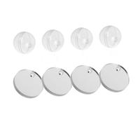GALPADA 4 Piezas Mirror de burlas de Peces Espejo de pecera Flotante para Pescado Tanque Acuario Espejo para Marino Espejo Flotante para Entrenamiento Betta Espejo Betta Acrílico