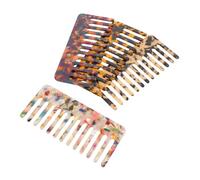 GALPADA 4 Piezas Peines De Acetato Antistáticos Peine De Leopardo y Diseño Floral Para Mujer Herramienta De Peinado Cabello