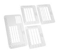 GALPADA 4 Plantillas de Esténcil para Sobres Diseño Ergonómico, Material PP Ecológico, Guía de Escritura para Cartas y Tarjetas Navideñas, Paquete de 4 Unidades